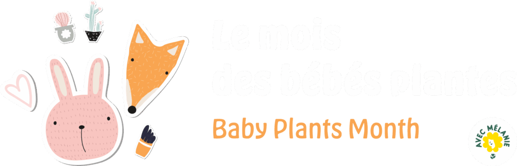 Logo du Mois des bébés plantes au profit de la recherche et des soins en néonatalogie